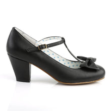 Load image into Gallery viewer, Tacones Pin Up Couture WIGGLE-50 Negro Piel Sintética