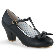 Load image into Gallery viewer, Tacones Pin Up Couture WIGGLE-50 Negro Piel Sintética