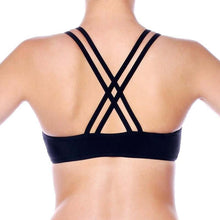 Load image into Gallery viewer, Xenia sports bra | Sports bra | Color: yellow | Women's sports bra | Dragonfly Pole Dance Clothes and Bikram Hot Yoga Outfit