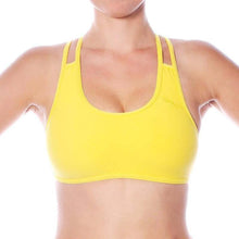 Load image into Gallery viewer, Xenia sports bra | Sports bra | Color: yellow | Women's sports bra | Dragonfly Pole Dance Clothes and Bikram Hot Yoga Outfit