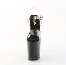 Cargar imagen en el visor de la galería, Tacones Pleaser XTREME-808SPRS Transparente Negro Pewter