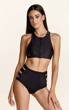 Load image into Gallery viewer, Black Stripes High Waist Shorts – Paradise Chick