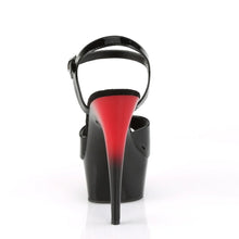 Carregar imagem no visualizador da galeria, Sapatos de pole dance Pleaser DELIGHT-609BR - BRIGHT BLACK RED