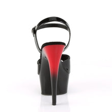 Load image into Gallery viewer, Pleaser Pole Dance Shoes DELIGHT-609BR - BRIGHT BLACK RED