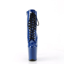 Carregar imagem no visualizador da galeria, Botas de pole dance PLEASER FLAMINGO 1020 - PATENT BLUE
