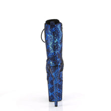 Load image into Gallery viewer, Pole Dance Boots PLEASER FLAMINGO 1040 SPF BLUE SNAKE