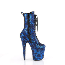 Carregar imagem no visualizador da galeria, Botas de pole dance PLEASER FLAMINGO 1040 SPF BLUE SNAKE