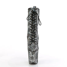Load image into Gallery viewer, Pole Dance Boots PLEASER FLAMINGO 1040 SPF GRAY SNAKE