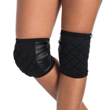 Load image into Gallery viewer, BLACK Poledancerka knee pads with pocket - 24/48HRS