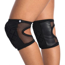 Load image into Gallery viewer, BLACK Poledancerka knee pads with pocket - 24/48HRS