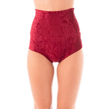 Load image into Gallery viewer, Betty Velvet Dragonfly High Waist Shorts