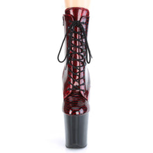 Cargar imagen en el visor de la galería, Botas Pole Dance PLEASER FLAMINGO - NEGRO CON ROJO TINTO - VIVE POLE