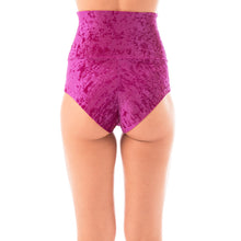 Load image into Gallery viewer, Betty Velvet Dragonfly High Waist Shorts