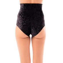 Load image into Gallery viewer, Betty Velvet Dragonfly High Waist Shorts