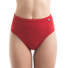 Load image into Gallery viewer, Shorts Poledancerka X High Leg Bottom Lurex Red ROJO - VIVE POLE