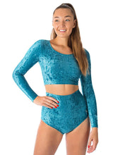Load image into Gallery viewer, Dragonfly Pavi Velvet Sports Top
