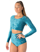 Load image into Gallery viewer, Dragonfly Pavi Velvet Sports Top
