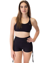 Load image into Gallery viewer, Pole Dance Short Emma Dragonfly Black 24/48 Hrs
