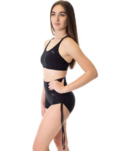 Load image into Gallery viewer, Pole Dance Short Emma Dragonfly Black 24/48 Hrs

