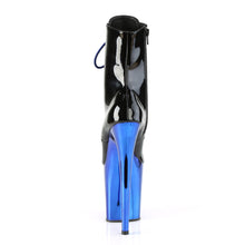 Carregar imagem no visualizador da galeria, Botas de pole dance PLEASER FLAMINGO 1020 - ROYAL BLUE CHROME PATENT LEATHER 
