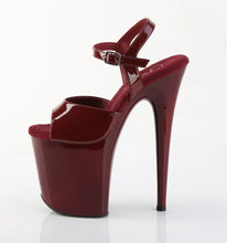 Cargar imagen en el visor de la galería, Sandalias Pole Dance Pleaser Flamingo-809 – Burgundy

