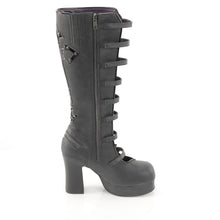 Cargar imagen en el visor de la galería, Demonia Gothika-160 Negra | Botas Góticas Altas Vegan
