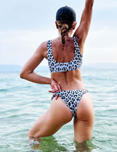 Load image into Gallery viewer, Leopard bikini bottom Chloe | Swimwear | Color: white leopard | Swimwear | Dragonfly Bikini | Sports Bikini | Swimsuit

