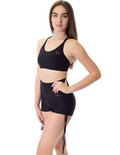 Load image into Gallery viewer, Pole Dance Short Emma Dragonfly Black 24/48 Hrs
