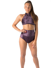 Load image into Gallery viewer, Betty Velvet Dragonfly High Waist Shorts
