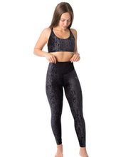 Load image into Gallery viewer, Velvet leggings Adele | Leggings | Color: black velvet | Yoga Leggings | Dragonfly Pole Wear and Bikram Hot Yoga Clothes
