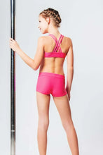 Load image into Gallery viewer, Girls' Sports Bra Xenia | Activewear | Color: red | Girl's sports bra | Dětská sportovní podprsenka | Dívčí sportovní podprsenka | Madchen Sport BH | Brassiere sport entfants | Dragonfly Pole Dance Clothes and Bikram Hot Yoga Outfit
