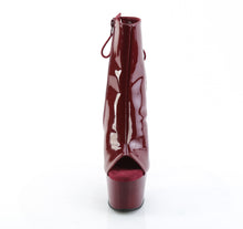 Load image into Gallery viewer, Pleaser ADORE-1018 Boots - Burgundy Patent / Burgundy
