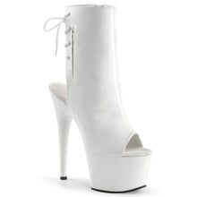 Load image into Gallery viewer, Pleaser ADORE-1018 Boots - White Faux Leather / White
