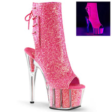 Carregar imagem no visualizador da galeria, Tacones Pleaser ADORE-1018G Neon Rosa Purpurina
