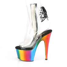 Load image into Gallery viewer, Tacones Pleaser ADORE-1018RC Transparente Rainbow Cromo
