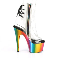 Load image into Gallery viewer, Tacones Pleaser ADORE-1018RC Transparente Rainbow Cromo
