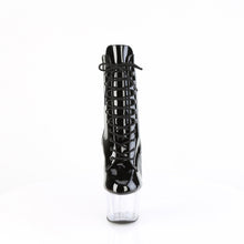 Carregar imagem no visualizador da galeria, Botas Pleaser ADORE-1020 - Verniz preto / Transparente
