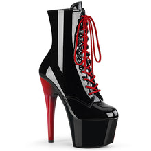 Carregar imagem no visualizador da galeria, Botas Pleaser ADORE-1020 - Verniz preto / Preto-Vermelho
