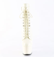Load image into Gallery viewer, Pleaser ADORE-1020 Boots - Off-White Patent / Off-White
