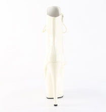 Load image into Gallery viewer, Pleaser ADORE-1020 Boots - Off-White Patent / Off-White
