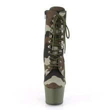 Load image into Gallery viewer, Tacones Pleaser ADORE-1020CAMO Verde Camo Fabric
