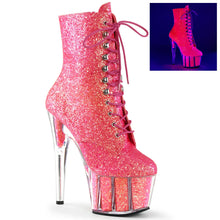 Load image into Gallery viewer, Tacones Pleaser ADORE-1020G Neon Rosa Purpurina
