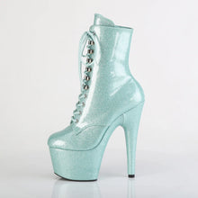 Cargar imagen en el visor de la galería, Tacones Pleaser ADORE-1020GP Mint Purpurina Charol
