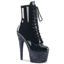 Cargar imagen en el visor de la galería, Tacones Pleaser ADORE-1020LG Negro Charol Purpurina
