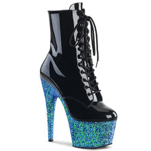Cargar imagen en el visor de la galería, Tacones Pleaser ADORE-1020LG Negro Charol Azul
