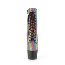 Carregar imagem no visualizador da galeria, Tacones Pleaser ADORE-1020REFL-02 Rainbow Reflective Negro
