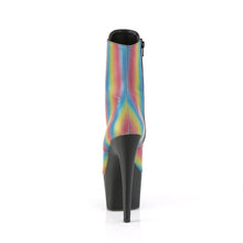 Carregar imagem no visualizador da galeria, Tacones Pleaser ADORE-1020REFL-02 Rainbow Reflective Negro
