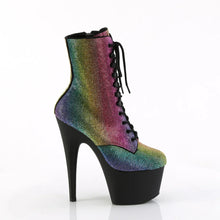Cargar imagen en el visor de la galería, Tacones Pleaser ADORE-1020RS Rainbow Negro Mate
