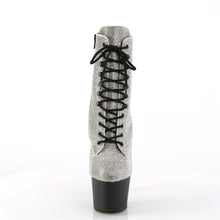 Cargar imagen en el visor de la galería, Tacones Pleaser ADORE-1020RS Plata Black Mate

