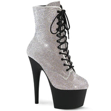 Cargar imagen en el visor de la galería, Tacones Pleaser ADORE-1020RS Plata Black Mate
